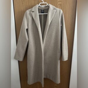 Zara Light Tan Overcoat